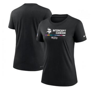 Women's Minnesota Vikings 2022 Black Crucial Catch Performance T-Shirt(Run Small) Women's Minnesota Vikings 2022 Black Crucial Catch Performance T-Shirt(Run Small)