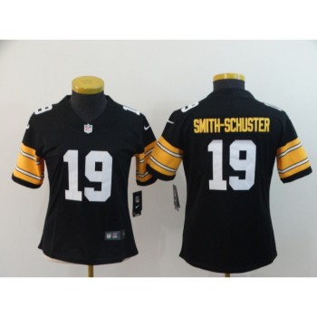 Women's NFL Pittsburgh Steelers #19 JuJu Smith-Schuster Black Vapor Untouchable Limited Stitched Jersey Women's NFL Pittsburgh Steelers #19 JuJu Smith-Schuster Black Vapor Untouchable Limited Stitched Jersey