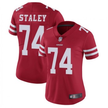 Women's NFL San Francisco 49ers #74 Joe Staley Red Vapor Untouchable Limited Stitched Jersey(Run Small) Women's NFL San Francisco 49ers #74 Joe Staley Red Vapor Untouchable Limited Stitched Jersey(Run Small)