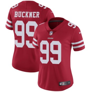 Women's NFL San Francisco 49ers #99 DeForest Buckner Red Vapor Untouchable Limited Stitched Jersey Women's NFL San Francisco 49ers #99 DeForest Buckner Red Vapor Untouchable Limited Stitched Jersey