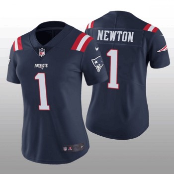 Women's New England Patriots #1 Cam Newton Navy Stitched Jersey(Run Small) Women's New England Patriots #1 Cam Newton Navy Stitched Jersey(Run Small)