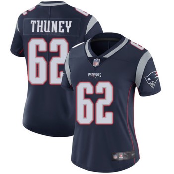 Women's New England Patriots #62 Joe Thuney Navy Vapor Untouchable Limited Stitched NFL Jersey(Run Small) Women's New England Patriots #62 Joe Thuney Navy Vapor Untouchable Limited Stitched NFL Jersey(Run Small)