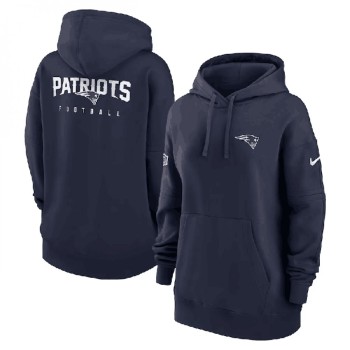 Women's New England Patriots Navy Sideline Club Fleece Pullover Hoodie(Run Small) Women's New England Patriots Navy Sideline Club Fleece Pullover Hoodie(Run Small)