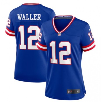 Women's New York Giants #12 Darren Waller Royal Classic Retired Player Stitched Jersey(Run Small)