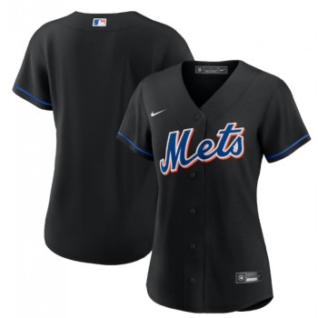 Women's New York Mets Blank 2022 Black Cool Base Stitched MLB Jersey(Run Small) Women's New York Mets Blank 2022 Black Cool Base Stitched MLB Jersey(Run Small)