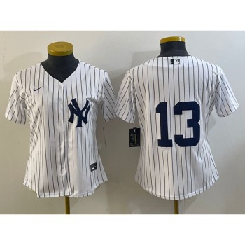 Women's New York Yankees #13 Alex Rodriguez White Cool Base Stitched Jersey(Run Small) Women's New York Yankees #13 Alex Rodriguez White Cool Base Stitched Jersey(Run Small)