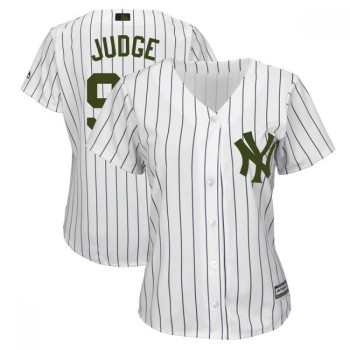 Women's New York Yankees #99 Aaron Judge White 2018 Memorial Day Cool Base Stitched MLB Jersey Women's New York Yankees #99 Aaron Judge White 2018 Memorial Day Cool Base Stitched MLB Jersey