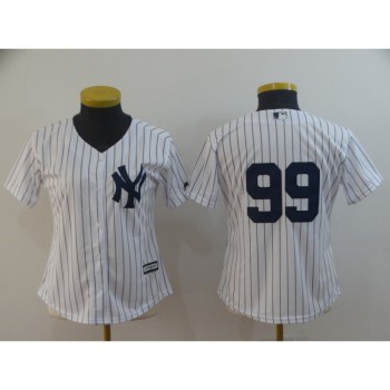 Women's New York Yankees #99 Aaron Judge White 2019 Cool Base Stitched MLB Jersey(Run Small) Women's New York Yankees #99 Aaron Judge White 2019 Cool Base Stitched MLB Jersey(Run Small)