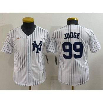 Women's New York Yankees #99 Aaron Judge White Stitched Baseball Jersey(Run Small) Women's New York Yankees #99 Aaron Judge White Stitched Baseball Jersey(Run Small)
