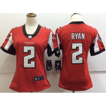 Women's Atlanta Falcons #2 Matt Ryan Red Untouchable Limited Stitched NFL Jersey Women's Atlanta Falcons #2 Matt Ryan Red Untouchable Limited Stitched NFL Jersey