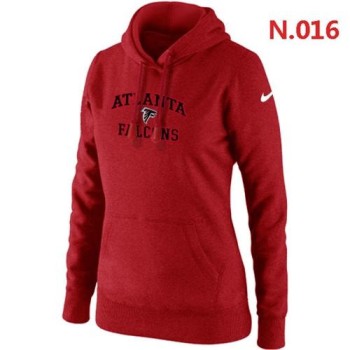Women's Atlanta Falcons Heart & Soul Pullover Hoodie Red Women's Atlanta Falcons Heart & Soul Pullover Hoodie Red