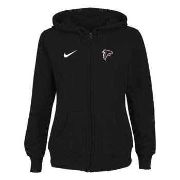 Women's Atlanta Falcons Ladies Tailgater Full Zip Hoodie Black