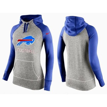 Women's Buffalo Bills Performance Hoodie Grey & Blue_1 Women's Buffalo Bills Performance Hoodie Grey & Blue_1