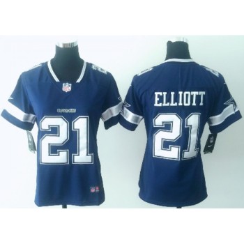 Women's Dallas Cowboys #21 Ezekiel Elliott Navy Blue Untouchable Limited Stitched NFL Jersey Women's Dallas Cowboys #21 Ezekiel Elliott Navy Blue Untouchable Limited Stitched NFL Jersey