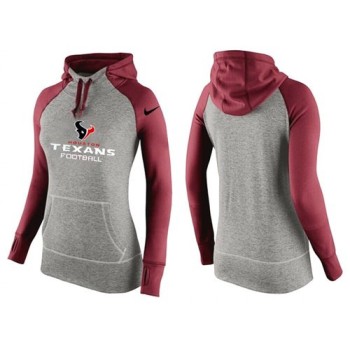 Women's Houston Texans Performance Hoodie Grey & Red_2