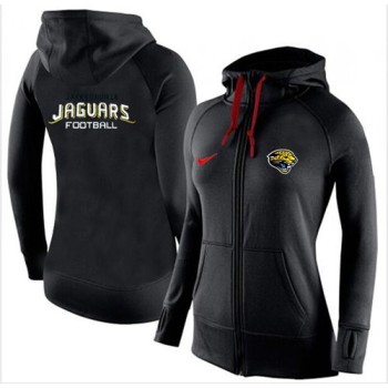 Women's Jacksonville Jaguars Full-Zip Performance Hoodie Black Women's Jacksonville Jaguars Full-Zip Performance Hoodie Black