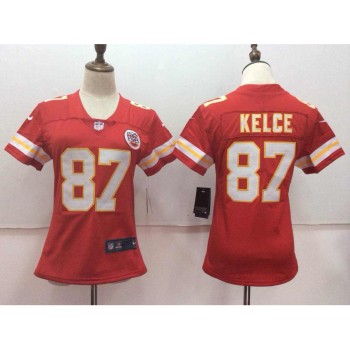 Women's Kansas City Chiefs #87 Travis Kelce Red Vapor Untouchable Player Limited Stitched NFL Jersey Women's Kansas City Chiefs #87 Travis Kelce Red Vapor Untouchable Player Limited Stitched NFL Jersey