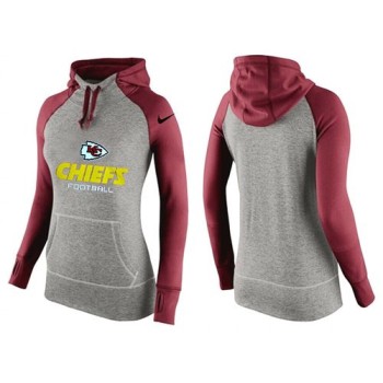Women's Kansas City Chiefs Performance Hoodie Grey & Red_2 Women's Kansas City Chiefs Performance Hoodie Grey & Red_2