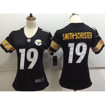 Women's Pittsburgh Steelers #19 JuJu Smith-Schuster Black Untouchable Limited Stitched NFL Jersey Women's Pittsburgh Steelers #19 JuJu Smith-Schuster Black Untouchable Limited Stitched NFL Jersey