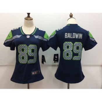 Women's Seattle Seahawks #89 Doug Baldwin Blue Vapor Untouchable Limited Stitched NFL Jersey Women's Seattle Seahawks #89 Doug Baldwin Blue Vapor Untouchable Limited Stitched NFL Jersey