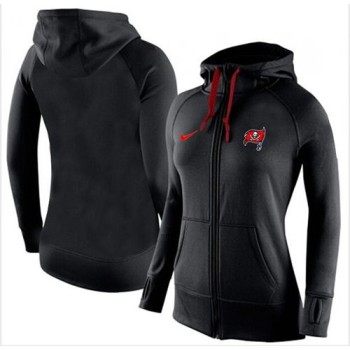 Women's Tampa Bay Buccaneers Full-Zip Performance Hoodie Black Women's Tampa Bay Buccaneers Full-Zip Performance Hoodie Black
