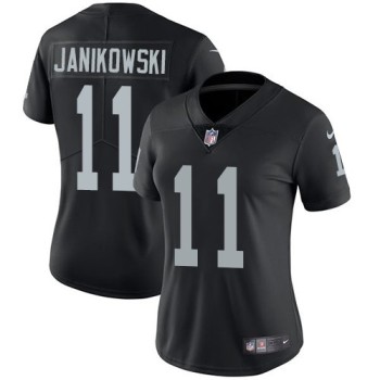 Women's Oakland Raiders #11 Sebastian Janikowski Black Vapor Untouchable Limited Stitched NFL Jersey(Run Small) Women's Oakland Raiders #11 Sebastian Janikowski Black Vapor Untouchable Limited Stitched NFL Jersey(Run Small)