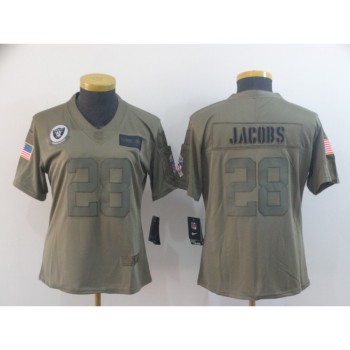 Women's Oakland Raiders #28 Josh Jacobs 2019 Camo Salute To Service Stitched NFL Jersey(Run Small) Women's Oakland Raiders #28 Josh Jacobs 2019 Camo Salute To Service Stitched NFL Jersey(Run Small)