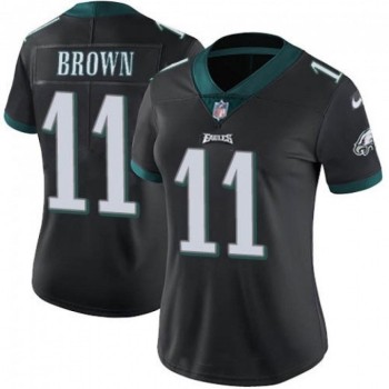 Women's Philadelphia Eagles #11 A.J. Brown Black Vapor Untouchable Limited Stitched Football Jersey(Run Small) Women's Philadelphia Eagles #11 A.J. Brown Black Vapor Untouchable Limited Stitched Football Jersey(Run Small)