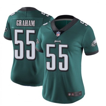 Women's Philadelphia Eagles #55 Brandon Graham Green Vapor Untouchable Limited Stitched Football Jersey(Run Small) Women's Philadelphia Eagles #55 Brandon Graham Green Vapor Untouchable Limited Stitched Football Jersey(Run Small)