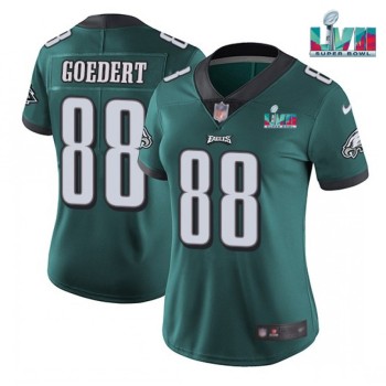 Women's Philadelphia Eagles #88 Dallas Goedert Green Super Bowl LVII PatchVapor Untouchable Limited Stitched Football Jersey(Run Small) Women's Philadelphia Eagles #88 Dallas Goedert Green Super Bowl LVII PatchVapor Untouchable Limited Stitched Football Jersey(Run Small)