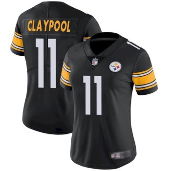 Women's Pittsburgh Steelers #11 Chase Claypool Black Vapor Untouchable Limited Stitched NFL Jersey(Run Small) Women's Pittsburgh Steelers #11 Chase Claypool Black Vapor Untouchable Limited Stitched NFL Jersey(Run Small)