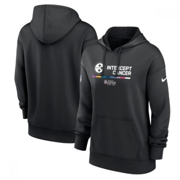 Women's Pittsburgh Steelers 2022 Black NFL Crucial Catch Therma Performance Pullover Hoodie(Run Small) Women's Pittsburgh Steelers 2022 Black NFL Crucial Catch Therma Performance Pullover Hoodie(Run Small)