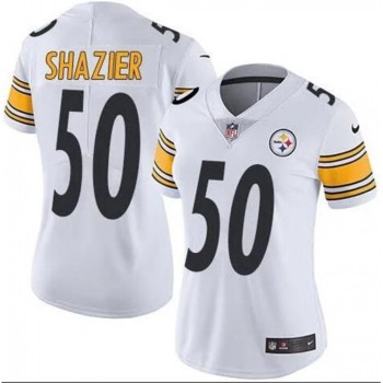 Women's Pittsburgh Steelers #50 Ryan Shazier White Vapor Untouchable Limited Stitched NFL Jersey(Run Small) Women's Pittsburgh Steelers #50 Ryan Shazier White Vapor Untouchable Limited Stitched NFL Jersey(Run Small)