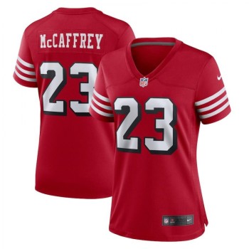 Women's San Francisco 49ers #23 Christian McCaffrey New Red Stitched Jersey(Run Small) Women's San Francisco 49ers #23 Christian McCaffrey New Red Stitched Jersey(Run Small)