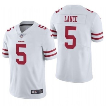 Women's San Francisco 49ers #5 Trey Lance White Vapor Untouchable Limited Stitched Jersey(Run Small) Women's San Francisco 49ers #5 Trey Lance White Vapor Untouchable Limited Stitched Jersey(Run Small)