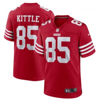 Women's San Francisco 49ers #85 George Kittle Red Stitched Jersey(Run Small) Women's San Francisco 49ers #85 George Kittle Red Stitched Jersey(Run Small)