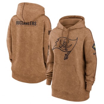 Women's Tampa Bay Buccaneers 2023 Brown Salute to Service Pullover Hoodie(Run Small) Women's Tampa Bay Buccaneers 2023 Brown Salute to Service Pullover Hoodie(Run Small)