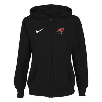 Women's Tampa Bay Buccaneers Stadium Rally Full Zip Hoodie Black Women's Tampa Bay Buccaneers Stadium Rally Full Zip Hoodie Black
