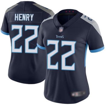 Women's Tennessee Titans #22 Derrick Henry Navy Vapor Untouchable Limited Stitched NFL Jersey(Run Small) Women's Tennessee Titans #22 Derrick Henry Navy Vapor Untouchable Limited Stitched NFL Jersey(Run Small)