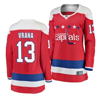 Women's Washington Capitals #13 Jakub Vrana Red Stitched NHL Jersey Women's Washington Capitals #13 Jakub Vrana Red Stitched NHL Jersey