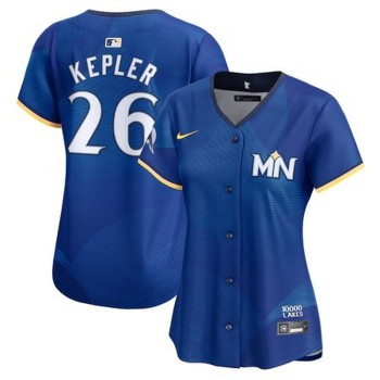 Women's Minnesota Twins #26 Max Kepler Royal 2024 City Connect Limited Jersey Women's Minnesota Twins #26 Max Kepler Royal 2024 City Connect Limited Jersey