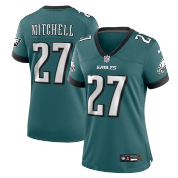 Womens #27 Quinyon Mitchell Midnight Green Philadelphia Eagles Team Game Jersey Womens #27 Quinyon Mitchell Midnight Green Philadelphia Eagles Team Game Jersey
