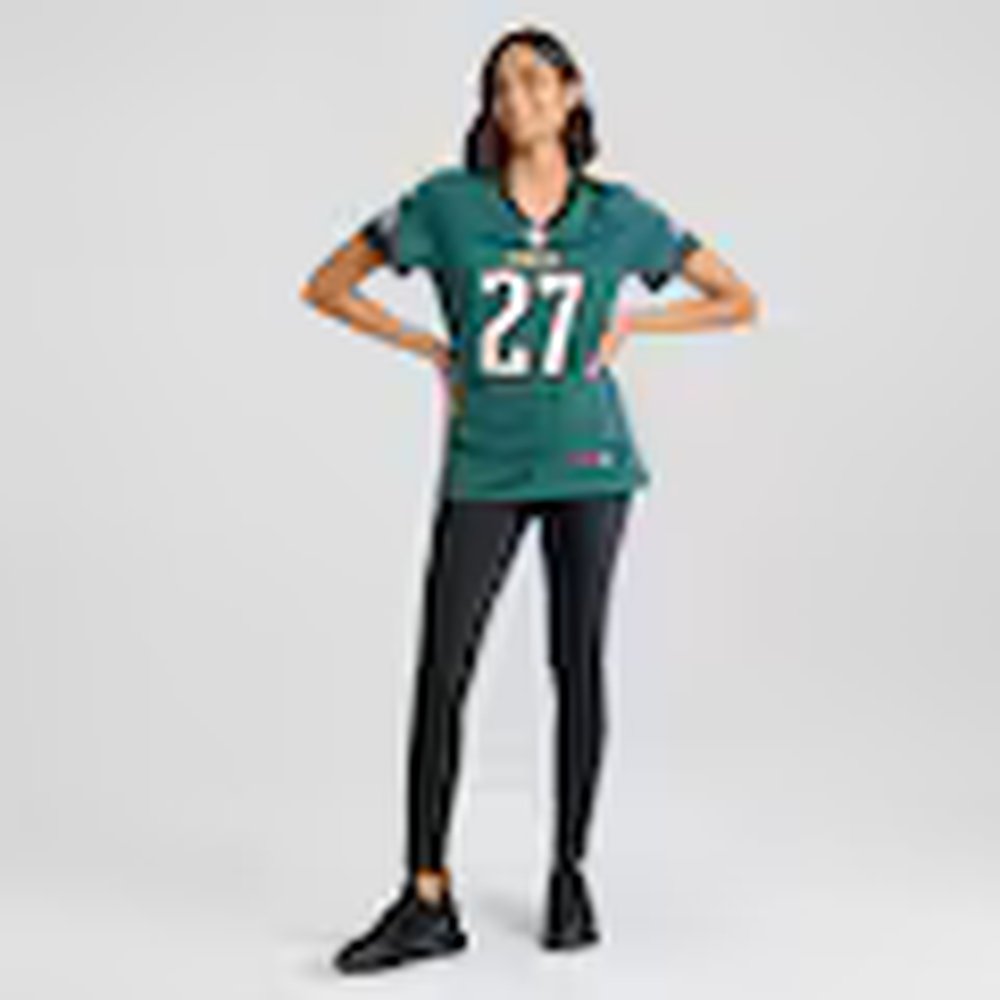 Womens #27 Quinyon Mitchell Midnight Green Philadelphia Eagles Team Game Jersey Womens #27 Quinyon Mitchell Midnight Green Philadelphia Eagles Team Game Jersey