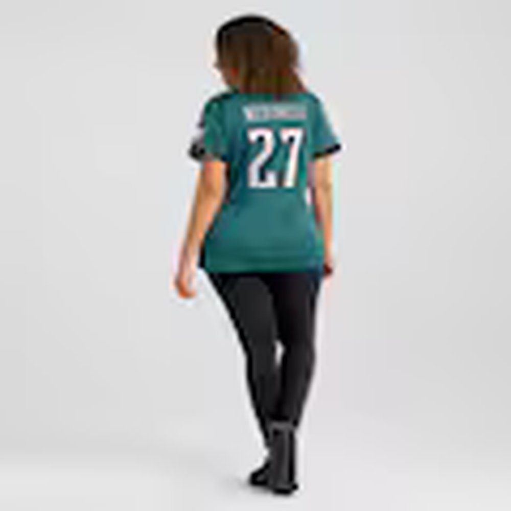 Womens #27 Quinyon Mitchell Midnight Green Philadelphia Eagles Team Game Jersey Womens #27 Quinyon Mitchell Midnight Green Philadelphia Eagles Team Game Jersey