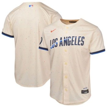 Youth Los Angeles Dodgers Cream 2024 City Connect Limited Jersey Youth Los Angeles Dodgers Cream 2024 City Connect Limited Jersey