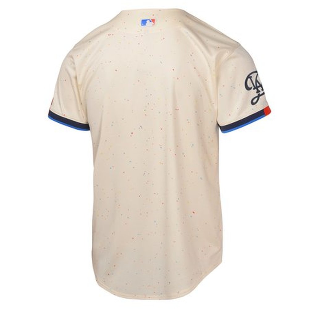 Youth Los Angeles Dodgers Cream 2024 City Connect Limited Jersey Youth Los Angeles Dodgers Cream 2024 City Connect Limited Jersey