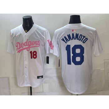 Youth Los Angeles Dodgers #18 Yoshinobu Yamamoto White Cool Base Stitched Baseball Jersey Youth Los Angeles Dodgers #18 Yoshinobu Yamamoto White Cool Base Stitched Baseball Jersey