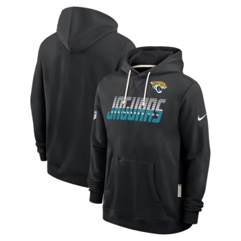 Men's Jacksonville Jaguars Black Sideline Standard Issue Top Prospect Dri-FIT Hoodie Men's Jacksonville Jaguars Black Sideline Standard Issue Top Prospect Dri-FIT Hoodie