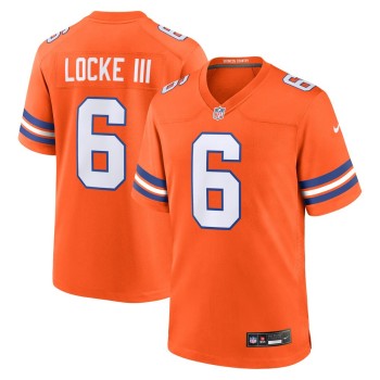 Men's Denver Broncos P.J. Locke III Orange Mile High Collection 1977 Throwback Player Game Jersey Men's Denver Broncos P.J. Locke III Orange Mile High Collection 1977 Throwback Player Game Jersey