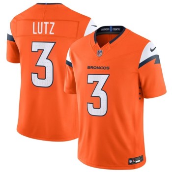 Youth Denver Broncos #3 Wil Lutz Orange 2026 Vapor F.U.S.E. Limited Jersey Youth Denver Broncos #3 Wil Lutz Orange 2026 Vapor F.U.S.E. Limited Jersey